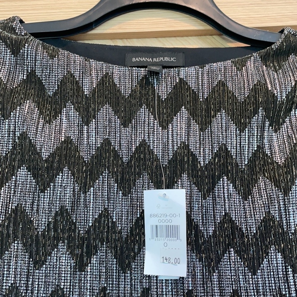 NEW metallic gold Banana Republic shift dress